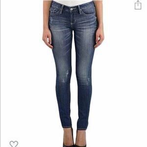 DEAR JOHN Women’s Blue Low Rise Skinny Jeans Size 28